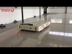 फोल्डेड व्हील 20 टन स्वचालित चलती भारी शुल्क सामग्री हैंडलिंग उपकरण इलेक्ट्रिक फ्लैट कार्ट