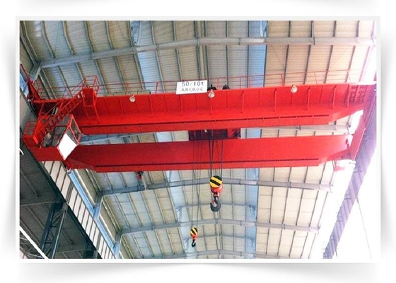 वेयरहाउस के लिए आईएसओ 50/10 टन इलेक्ट्रिक डबल गर्डर ब्रिज क्रेन