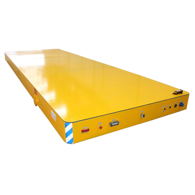 गियर मोटर के साथ औद्योगिक चार पहिया AC 220V 10 टन इलेक्ट्रिक फ्लैटबेड ट्रक
