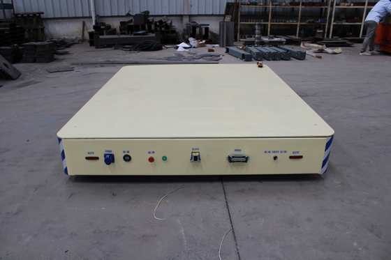 गियर मोटर के साथ औद्योगिक चार पहिया AC 220V 10 टन इलेक्ट्रिक फ्लैटबेड ट्रक